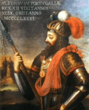 Archivo:D. Afonso V (c. 1780) - Série Régia de Miguel António do Amaral (Paços do Concelho, Moita)