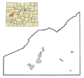 Delta County Colorado Incorporated and Unincorporated areas Hotchkiss Highlighted