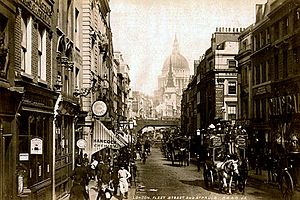 Archivo:Fleet Street. By James Valentine c.1890.