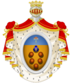 Great coat of arms of the Medici di Ottajano