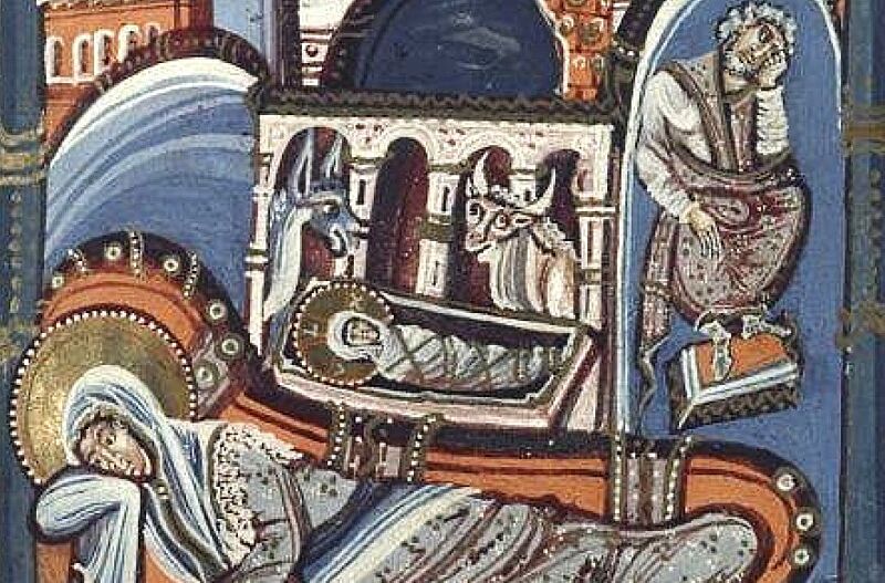 Hitda Codex Nativity (detail)