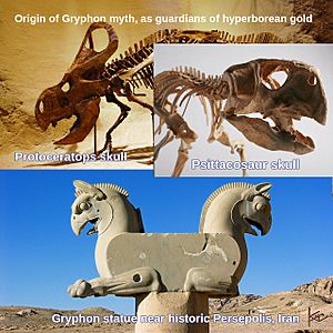 Archivo:Hyperborean-gryphon-persepolis-protoceratops-psittacosaurus-skeletons