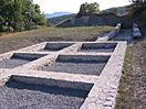 Restos de un edificio romano en Iruña-Veleia, Víllodas