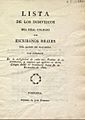 José Fermín Domingo. Lista de escribanos