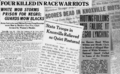 Knoxville riot of 1919 news coverage