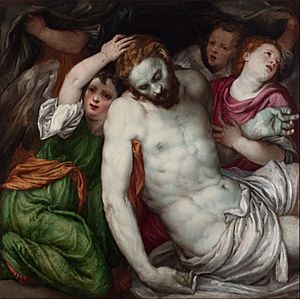 Archivo:Lambert Sustris - Pietà and Angels - Google Art Project