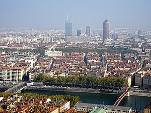 Archivo:Lyon vu depuis la Basilique Notre-Dame de Fourvières