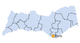 Map of Algarve, region of Portugal.svg