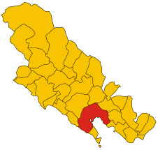 Map of comune of La Spezia (province of La Spezia, region Liguria, Italy).svg