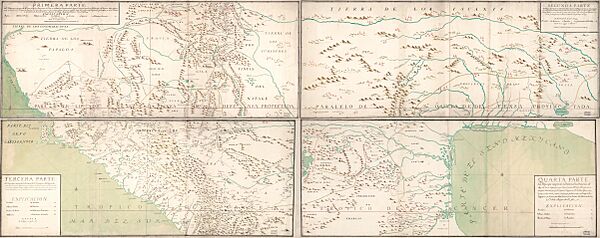 Archivo:Mapa, que comprende la Frontera, de los Dominios del Rey, en la America Septentrional