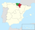 Navarra and Basque Country in Spain (plus Canarias)