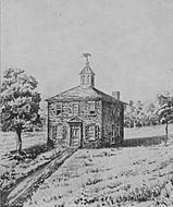 Archivo:Ohio First Statehouse, Chillicothe, Ohio 1800