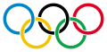 Olympic rings with transparent rims