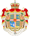 Royal coat of arms of Denmark (1972–2024)