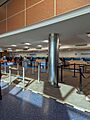 Terminal C departures hall on closing day