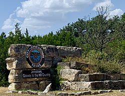 Welcome to Jonestown Texas (cropped).jpg