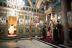 Archivo:Патриарх Феодор II в Соборе Святого Саввы в Александрии (1)