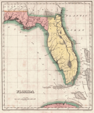 Archivo:1822 Geographical, Statistical, and Historical Map of Florida by Henry Charles Carey, Isaac Lea and Fielding Lucas