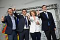 Amparo Folgado con Mariano Rajoy y Carlos Mazon