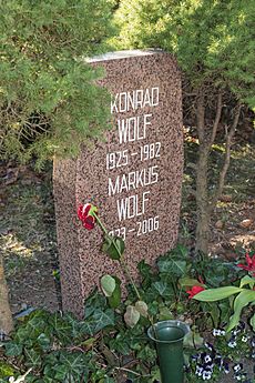 Archivo:B-Friedrichsfelde Zentralfriedhof 03-2015 img33 Konrad Wolf