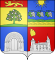 Blason ville fr Carignan-de-Bordeaux (Gironde)