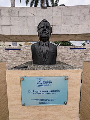 Archivo:Busto de Jorge Zavala Baquerizo