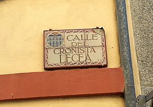 Archivo:Calle Cronista Lecea