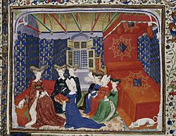 Archivo:Christine de Pisan and Queen Isabeau (2)