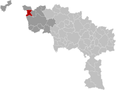 Estaimpuis Hainaut Belgium Map.svg