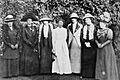Helen Crawfurd, Janet Barrowman, Margaret McPhun, Mrs A.A. Wilson, Frances McPhun, Nancy A. John and Annie Swan