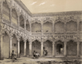 Jenaro Pérez Villaamil (1842) Guadalajara. Patio del Palacio de los Duques del Infantado