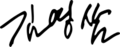 Kim Young-Sam signature