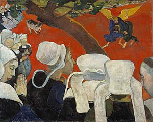 Visión tras el sermón, Paul Gauguin