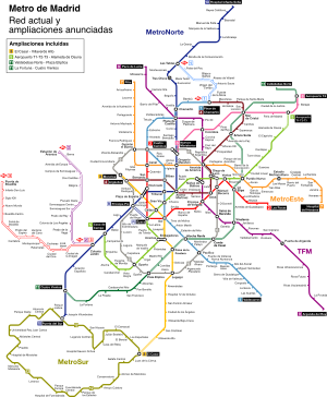 Archivo:Madrid Metro Map 2019-2023