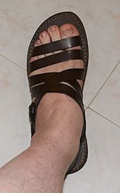 Archivo:Men's Leather Grecian Sandals (sandalishop) 2