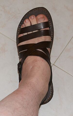 Archivo:Men's Leather Grecian Sandals (sandalishop) 2