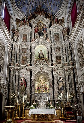 Pedro Duque Cornejo, Retablo Mayor, 1747, monasterio de San Leandro, Sevilla..jpg