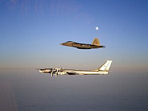 Archivo:Raptor and TU-95