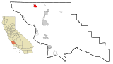 San Luis Obispo County California Incorporated and Unincorporated areas Lake Nacimiento Highlighted.svg
