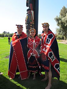 Stanley C. Hunt (left), his wife Lavina Hunt, and their son Jason Hunt, 2012.jpg