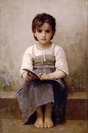 Archivo:William-Adolphe Bouguereau (1825-1905) - The Difficult Lesson (1884)