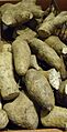 Yellow yam at Asian supermarket in New Jersey