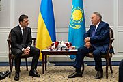 Zelensky & Nazarbayev in Japan (Oct 2019)