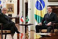 Archivo:2019 Presidente da República, Jair Bolsonaro durante Reunião Bilateral com Presidente do Chile, Sebastián Piñera