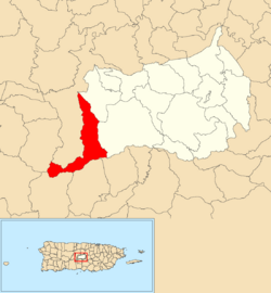 Ala de la Piedra, Orocovis, Puerto Rico locator map.png