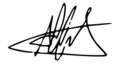 Alexis Tsipras Signature (Greece prime minister)