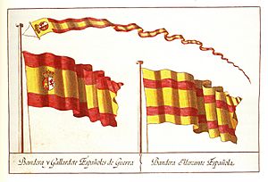 Archivo:Banderas elegidas por Carlos III
