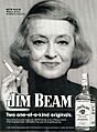 Bette Davis, Jim Beam ad 1974