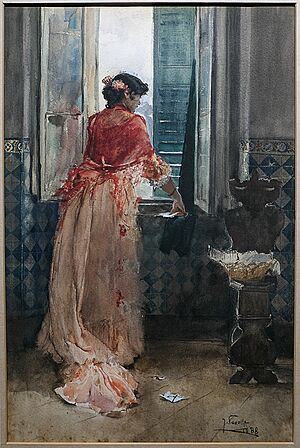 Archivo:Clotilde en la ventana (Joaquín Sorolla)