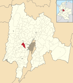 Bojacá ubicada en Cundinamarca